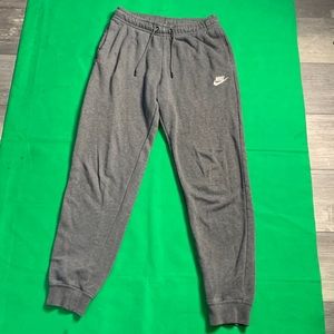 Men’s Gray Nike Embroidered Sweatpants Size Small